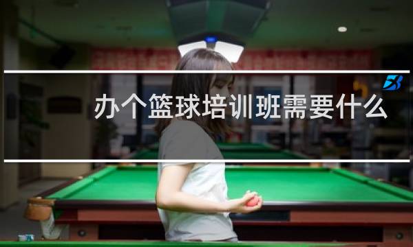 办个篮球培训班需要什么程序图片