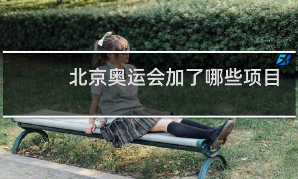 北京奥运会加了哪些项目图片