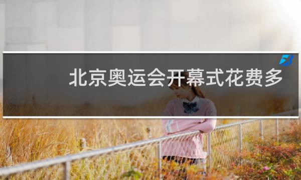 北京奥运会开幕式花费多少钱图片