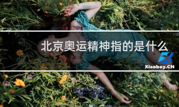 北京奥运精神指的是什么图片