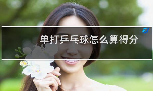 单打乒乓球怎么算得分图片