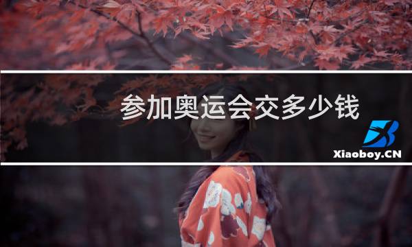 参加奥运会交多少钱图片