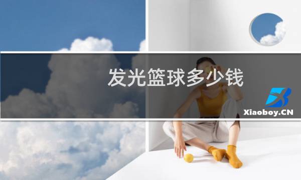 发光篮球多少钱图片