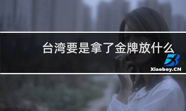 台湾要是拿了金牌放什么歌图片