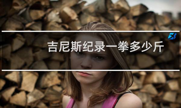 吉尼斯纪录一拳多少斤图片