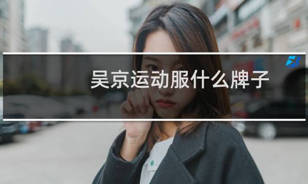 吴京运动服什么牌子图片