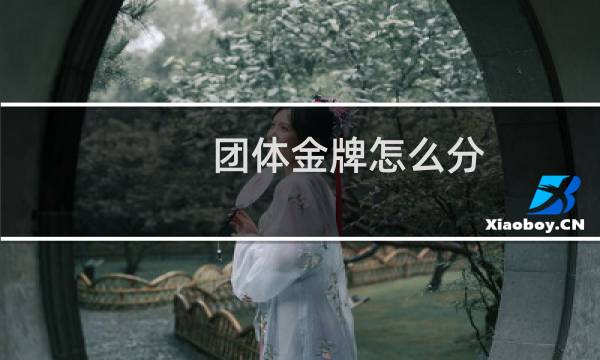 团体金牌怎么分图片