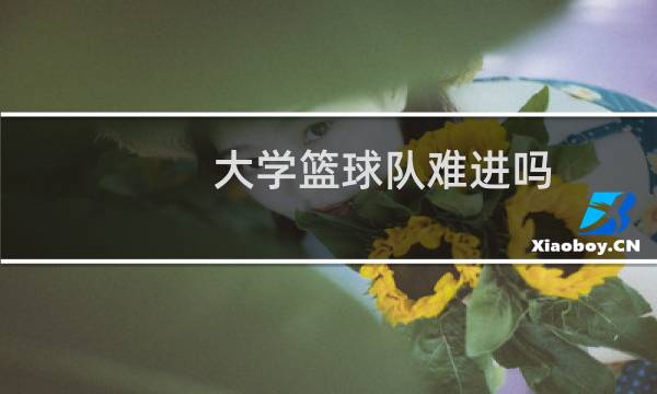 大学篮球队难进吗图片