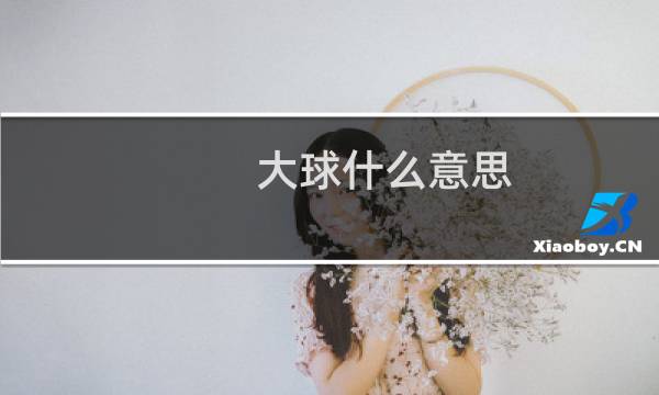 大球什么意思图片
