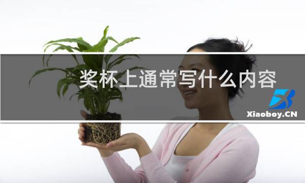 奖杯上通常写什么内容图片