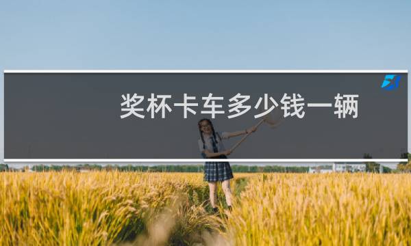 奖杯卡车多少钱一辆图片