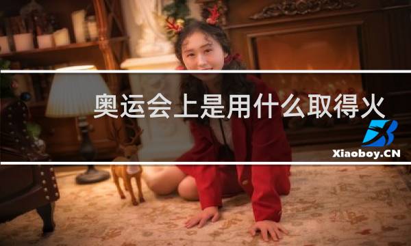 奥运会上是用什么取得火种图片
