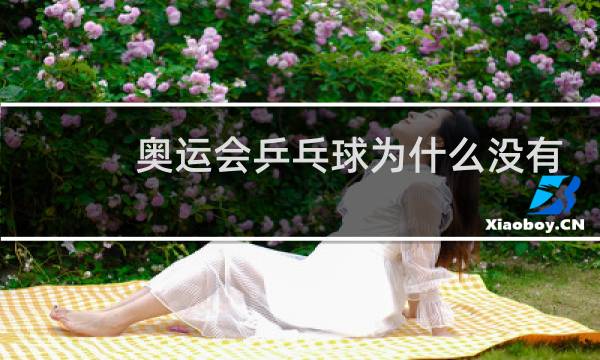 奥运会乒乓球为什么没有图片