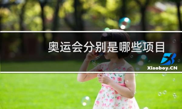 奥运会分别是哪些项目图片