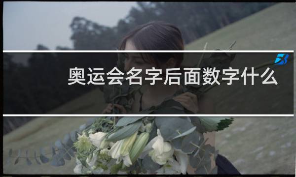奥运会名字后面数字什么意思图片