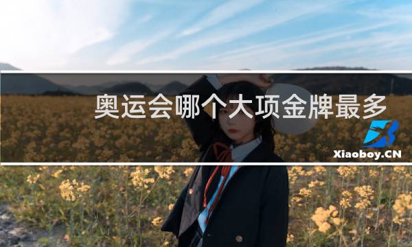 奥运会哪个大项金牌最多图片
