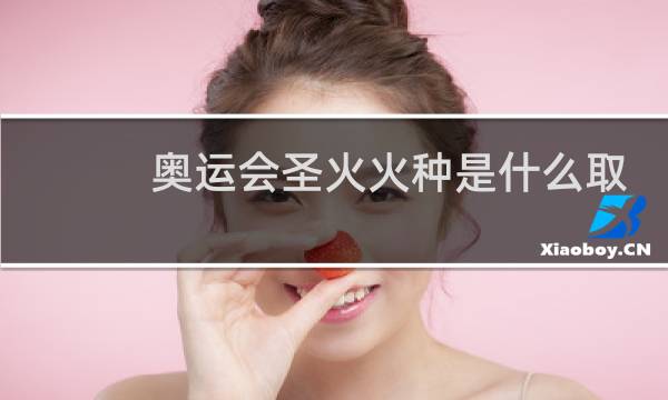 奥运会圣火火种是什么取得的图片
