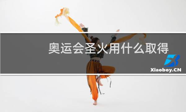 奥运会圣火用什么取得图片