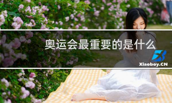 奥运会最重要的是什么图片