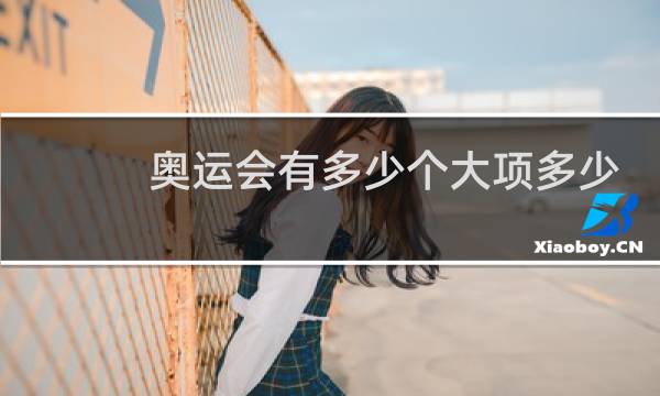 奥运会有多少个大项多少个小项图片