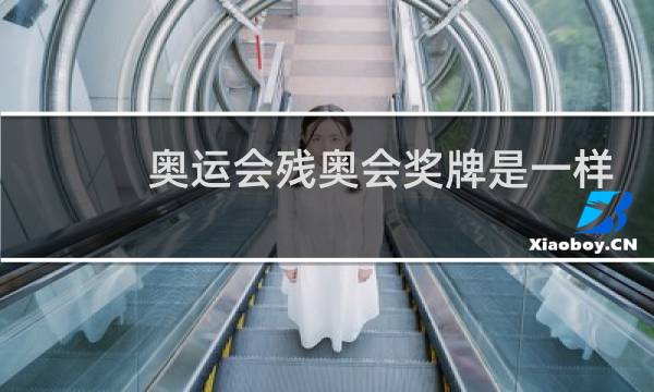 奥运会残奥会奖牌是一样的吗图片