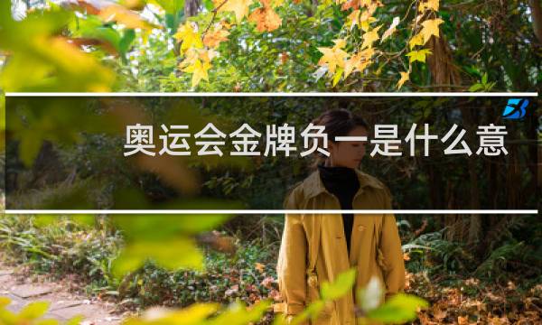 奥运会金牌负一是什么意思图片