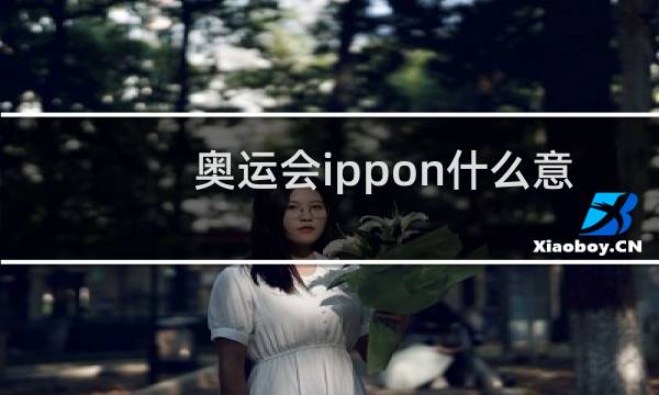 奥运会ippon什么意思图片