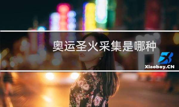 奥运圣火采集是哪种图片