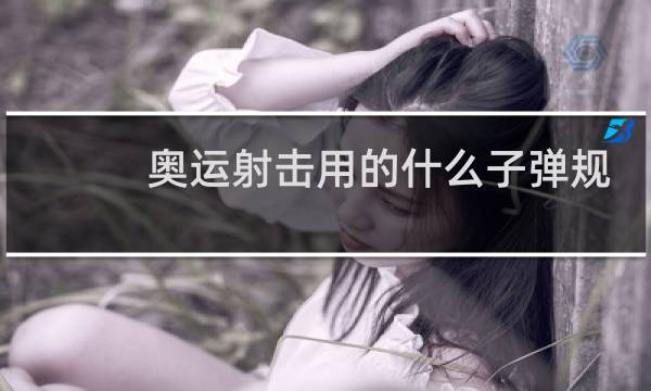 奥运射击用的什么子弹规格图片