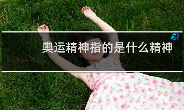 奥运精神指的是什么精神图片