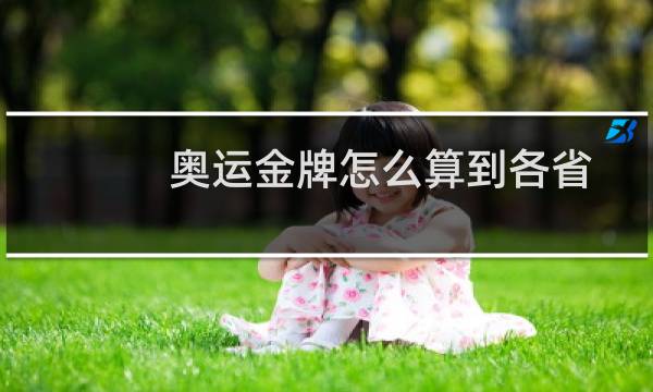 奥运金牌怎么算到各省图片