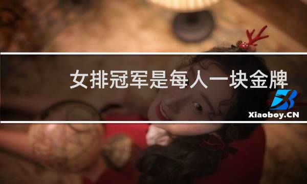 女排冠军是每人一块金牌吗图片
