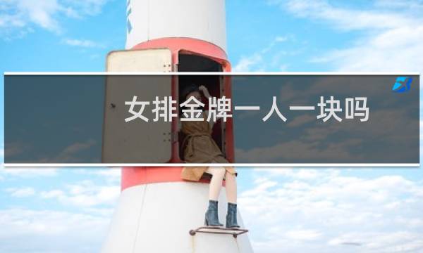 女排金牌一人一块吗图片