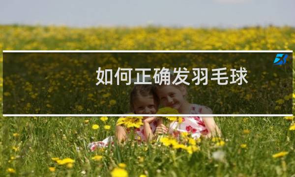 如何正确发羽毛球图片
