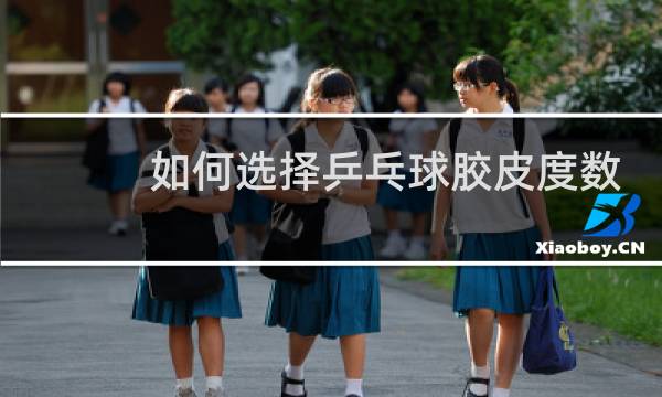 如何选择乒乓球胶皮度数图片