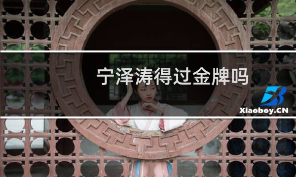 宁泽涛得过金牌吗图片
