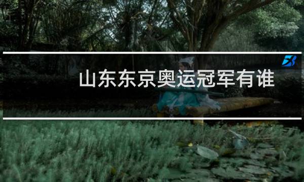 山东东京奥运冠军有谁图片