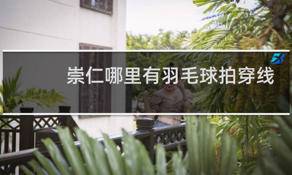 崇仁哪里有羽毛球拍穿线图片