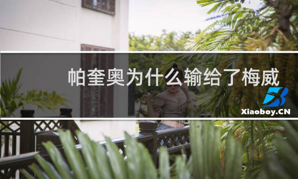 帕奎奥为什么输给了梅威瑟图片