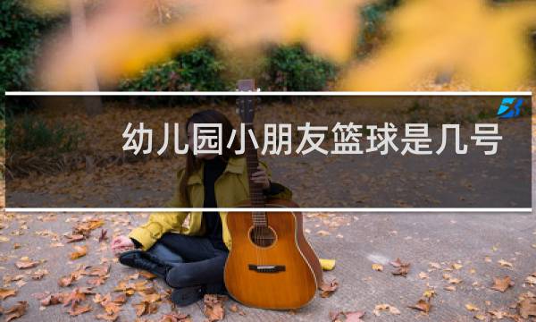 幼儿园小朋友篮球是几号图片