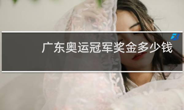 广东奥运冠军奖金多少钱图片