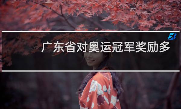广东省对奥运冠军奖励多少图片