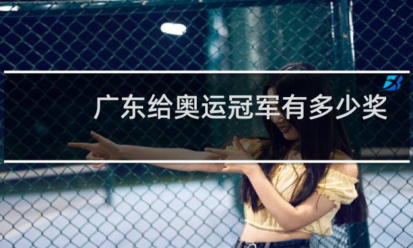 广东给奥运冠军有多少奖金图片
