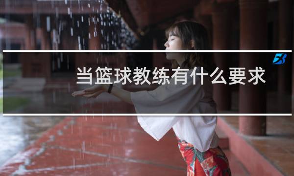 当篮球教练有什么要求图片