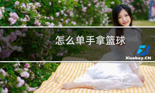 怎么单手拿篮球图片