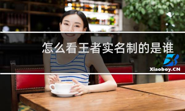 怎么看王者实名制的是谁图片