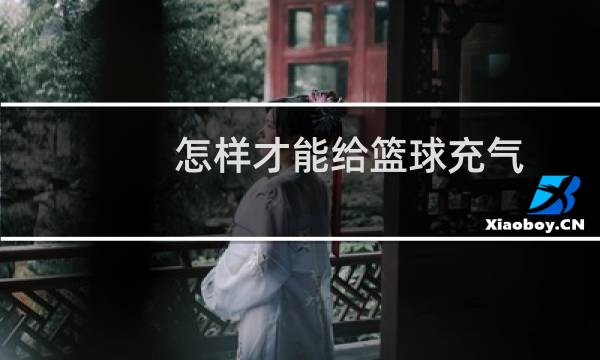 怎样才能给篮球充气图片