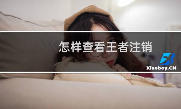 怎样查看王者注销图片