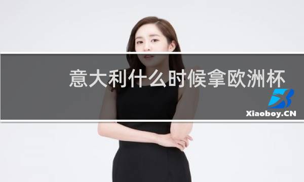 意大利什么时候拿欧洲杯冠军图片
