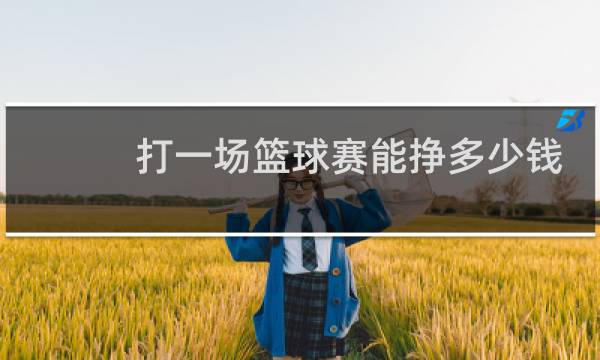 打一场篮球赛能挣多少钱图片